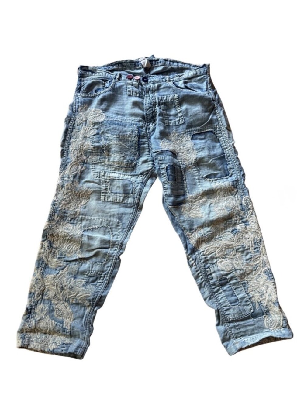 Magnolia Pearl Embroidered Lace Miner Denims - Picture 10 of 11